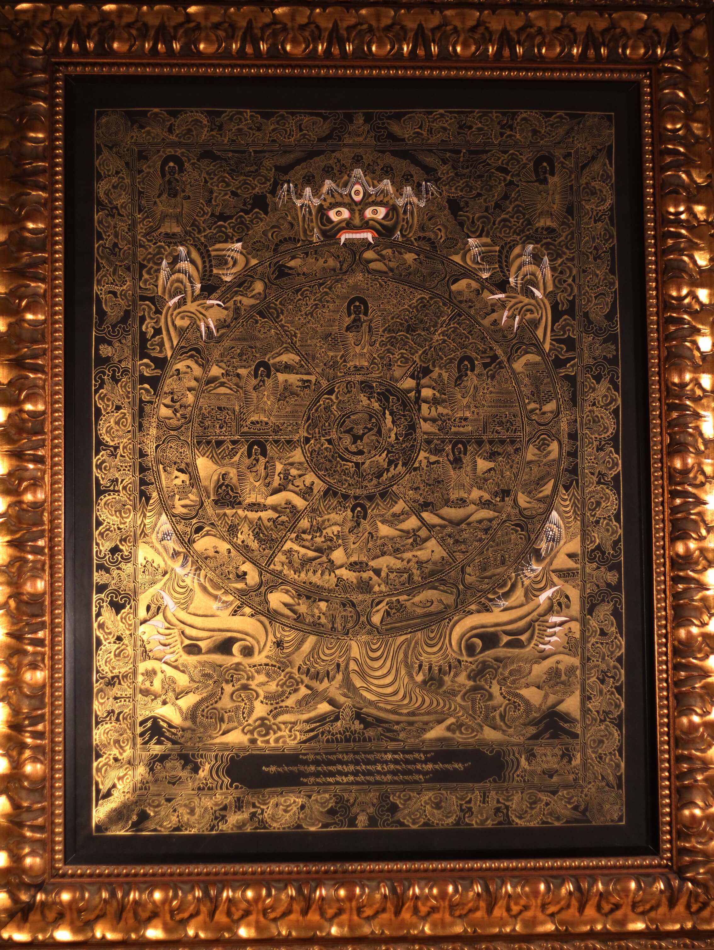 Tangka Tibetano La Rueda de la vida