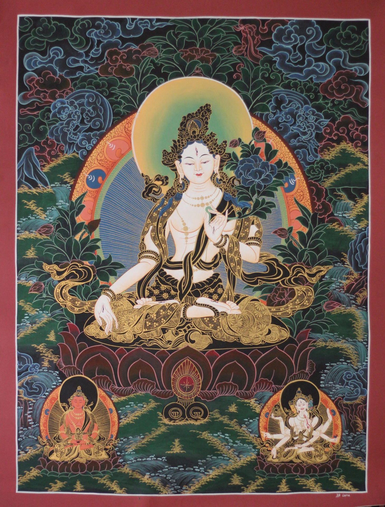 BUDHA – TANGKA BUDISTA – MASTER PIECES-WHITE TARA