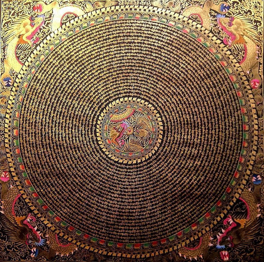 EXCEPCIONAL MANDALA TIBETANO-KATMANDU-MASTER PIECES