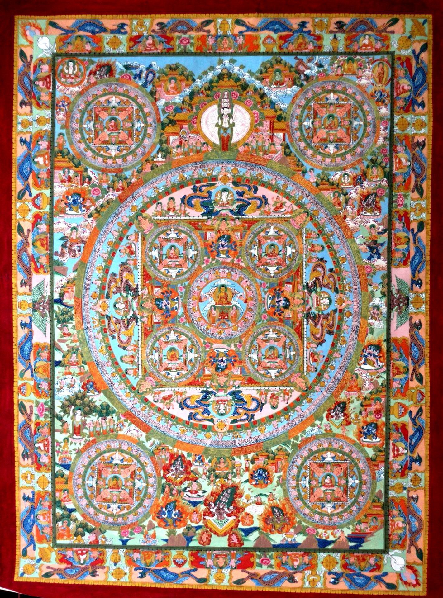 ESPECTACULAR TANGKA TIBETANO- KATMANDU- MASTER PIECES