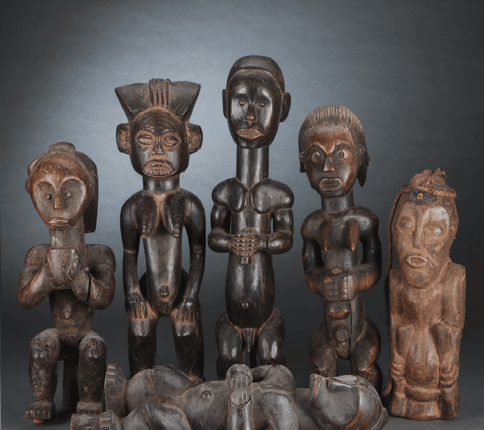 Colección de esculturas africanas -tribu FANG -1900