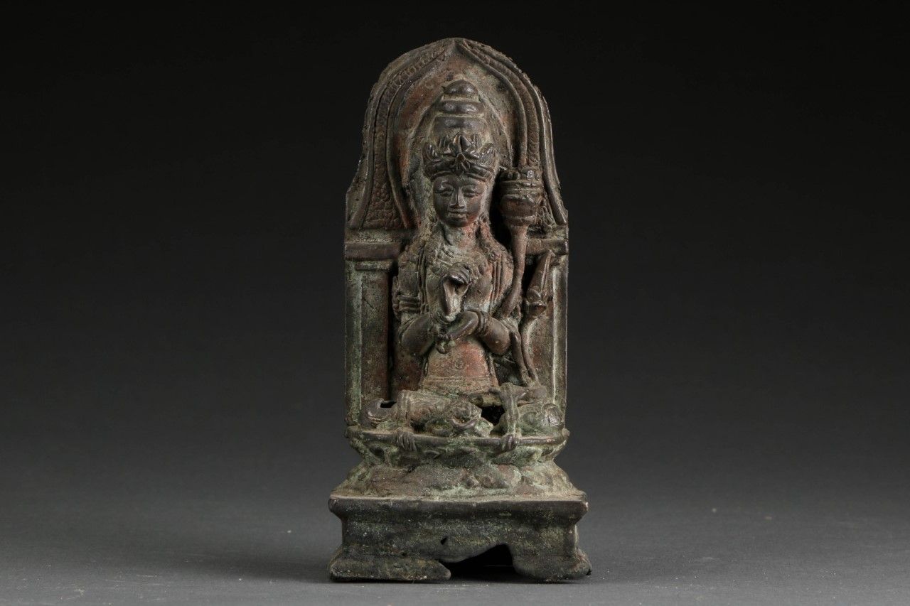 Antique Nepalese  -Budha Bronze – Tibet siglo 18