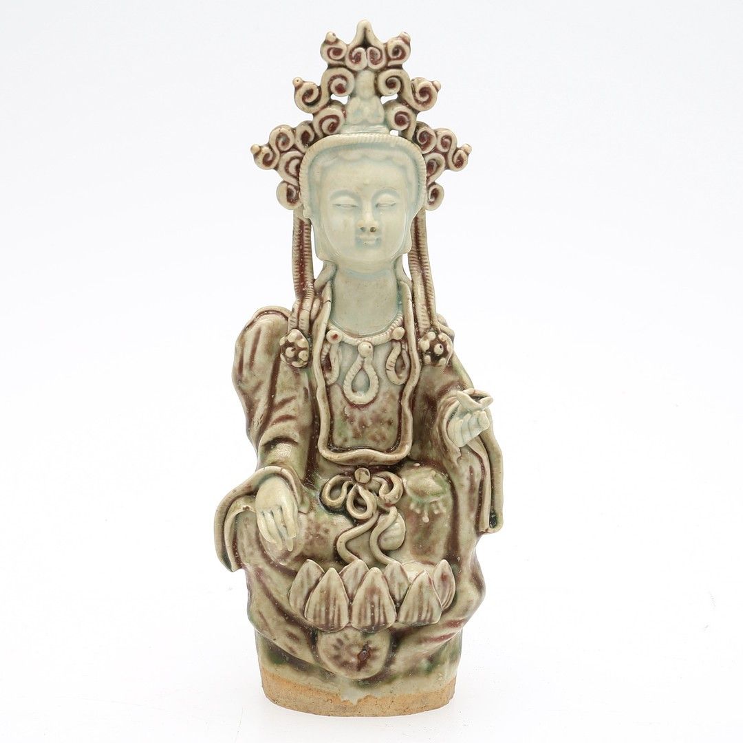 GUANYING STATUE- YUAN , Antique Chinese Ceramic