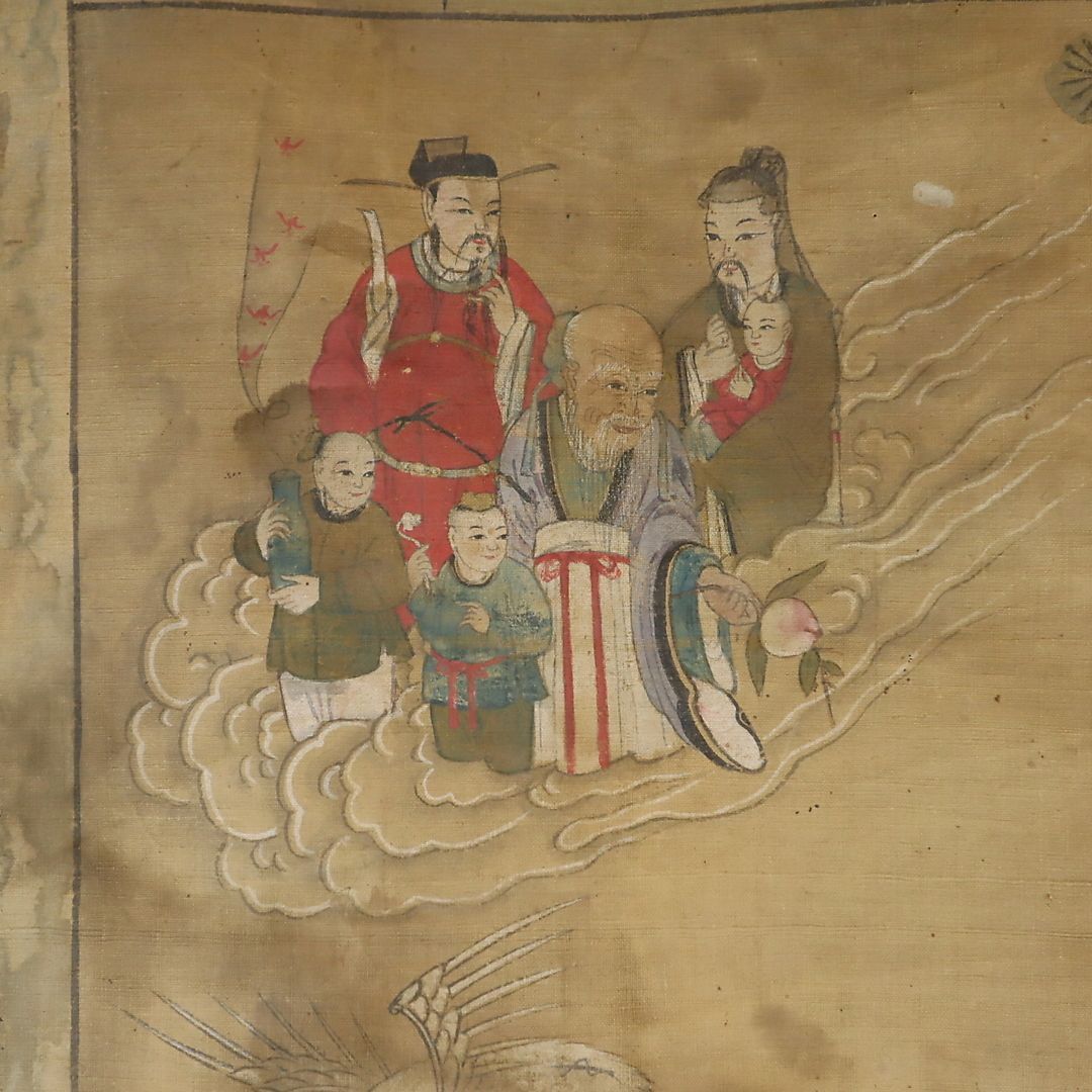 Qing Dinasty Painting Mounted on Scroll